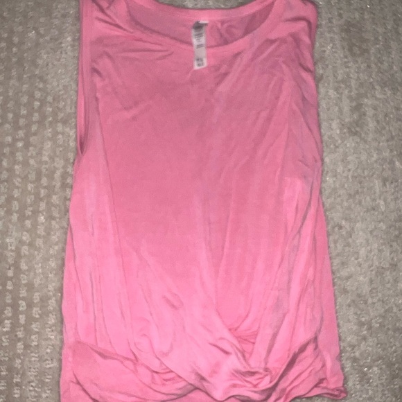 ALO Yoga Pink Sleeveless Polo Muscle Tee - Picture 1 of 4
